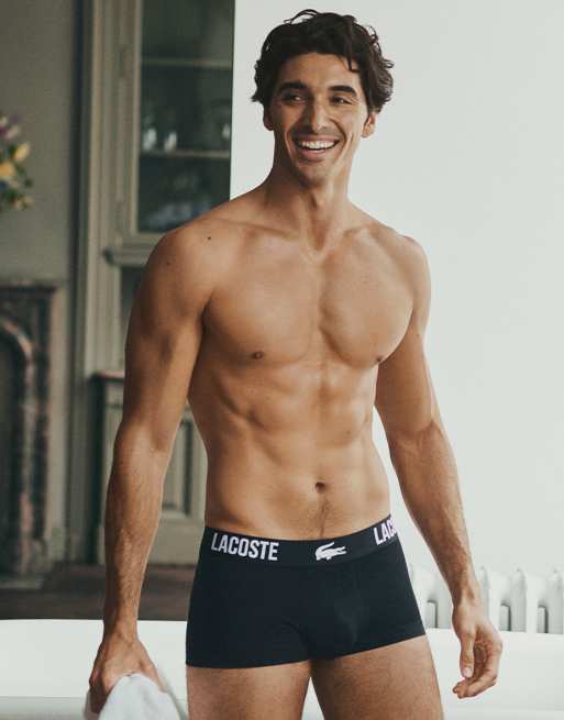 Lacoste - Confezione di 3 paia di boxer aderenti neri, 2 di 3