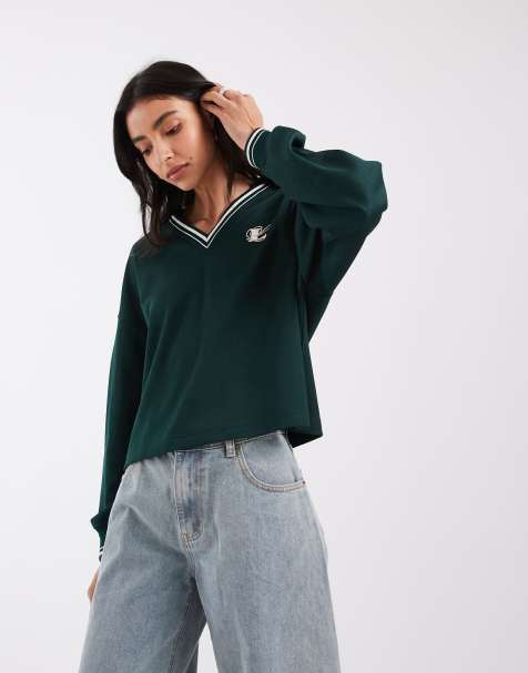 Lacoste contrast trim co-ord embroidered accent polo shirt in dark green - view 1