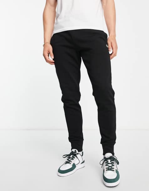 Lacoste cotton sweatpants in black - view 1
