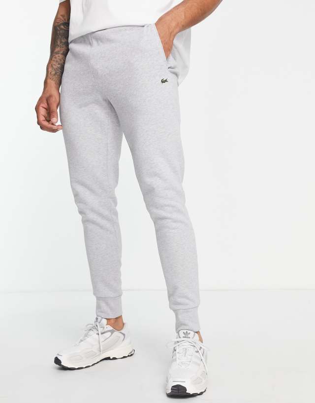 Lacoste cotton sweatpants in gray