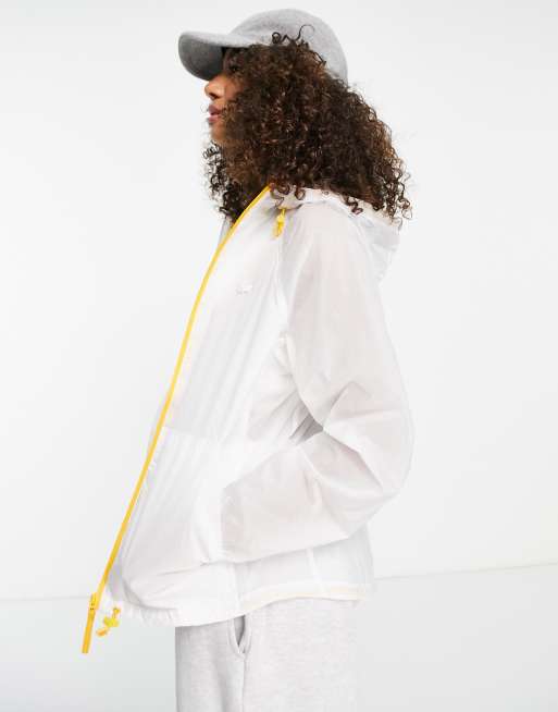 Lacoste Coupe vent a fermeture eclair Blanc et jaune ASOS