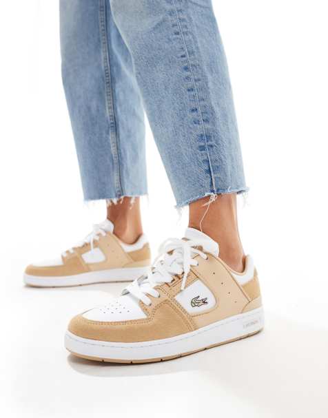 Lacoste – Court Cage 124 3 Sfa – Jasnobrązowe buty sportowe - view 1