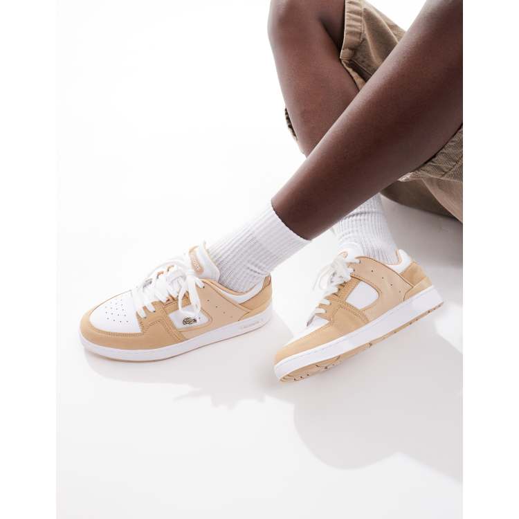 Lacoste tan trainers outlet