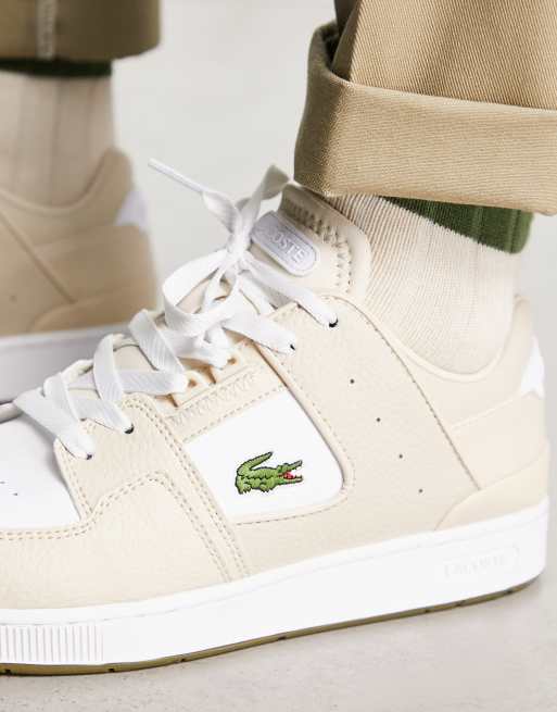 【LACOSTE】Court Cage カラーブロック レザー スニーカー ♪ Lacoste Court Cage Sneakers | Green | FARFETCH BH