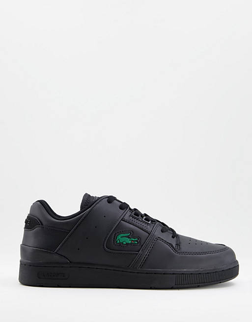 Lacoste court cage in triple black leather