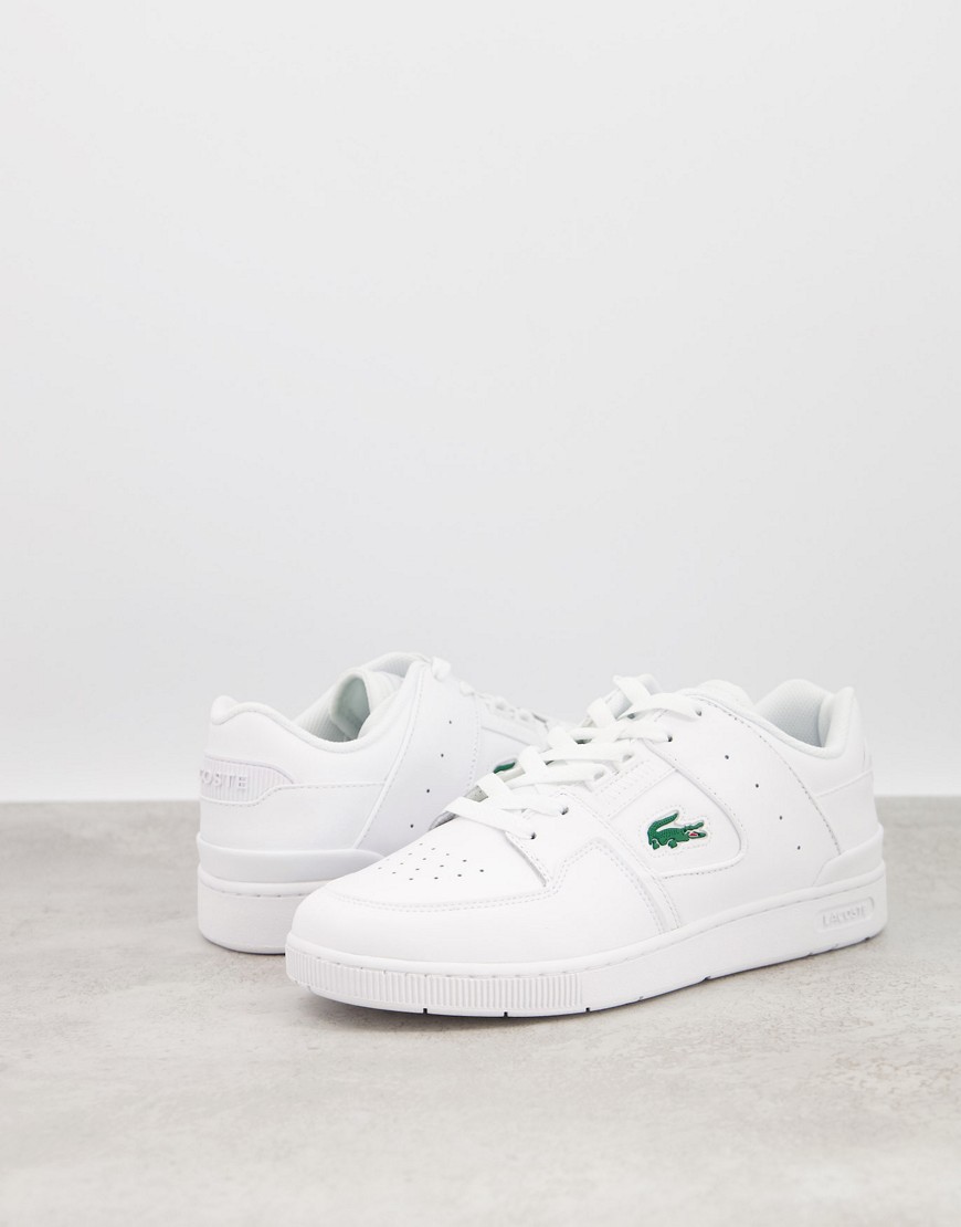 Lacoste court cage in triple white