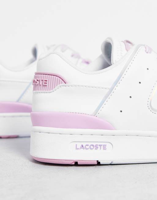 Lacoste pink cheap leather sneakers