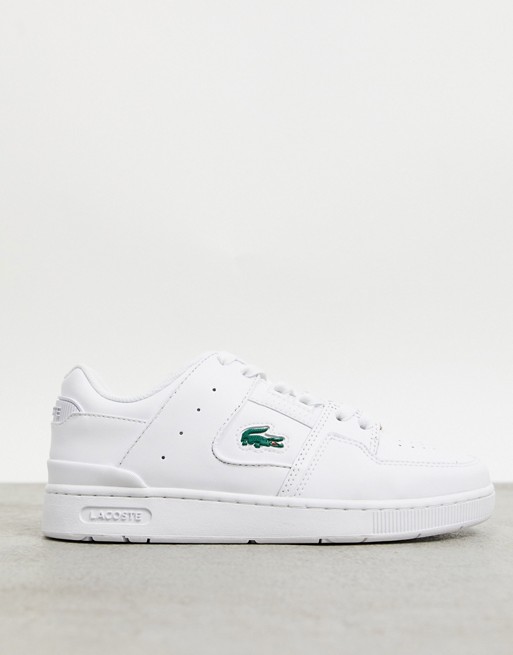 Lacoste Court Cage panel trainers in triple white