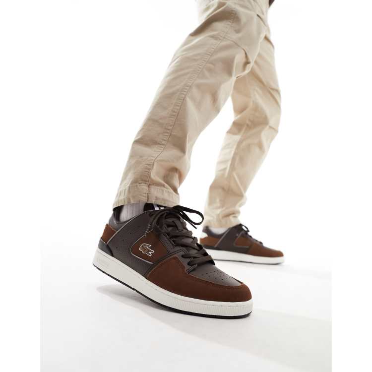 Lacoste hotsell brown sneakers