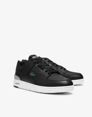 Lacoste court cage chunky trainers in white green  - ASOS Price Checker