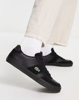 Lacoste court-master pro trainers in black - ASOS Price Checker