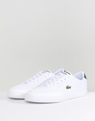 lacoste court master trainers white