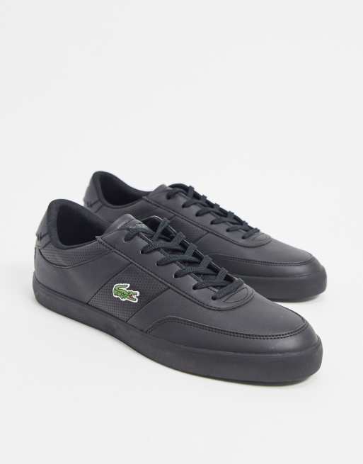 Lacoste — Court Master — Sorte sneakers med striber