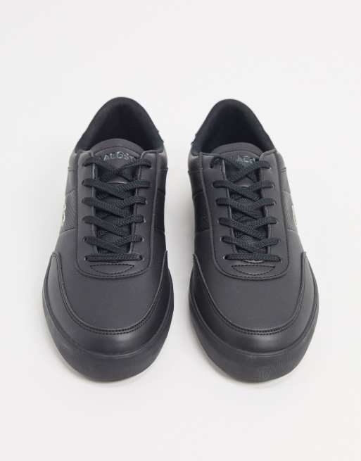 Lacoste — Court Master — Sorte sneakers med striber, 2 af 4