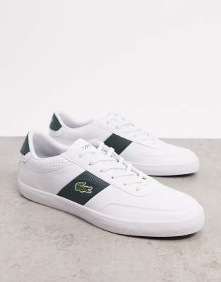 green lacoste trainers