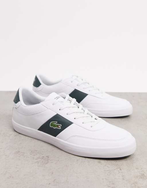 Lacoste court master trainers hot sale white