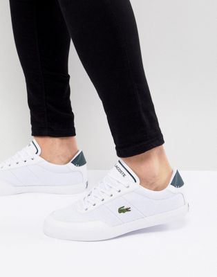 lacoste court master trainers white