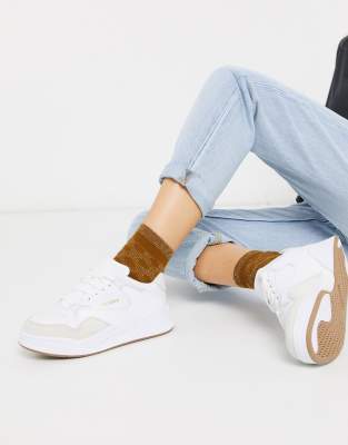 Lacoste Court Slam chunky sneakers in white