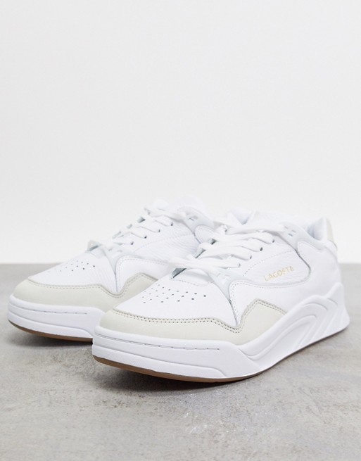 Lacoste court slam trainers white