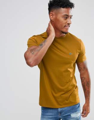 mustard lacoste polo