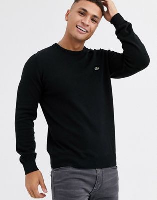 Lacoste crew neck cotton sweater in 