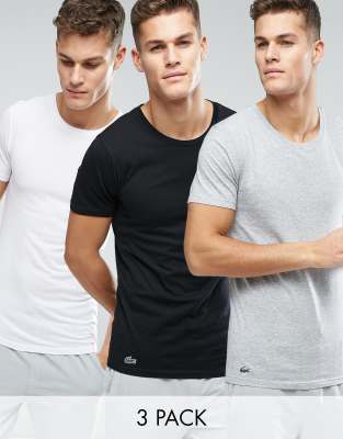 3 pack lacoste t shirts