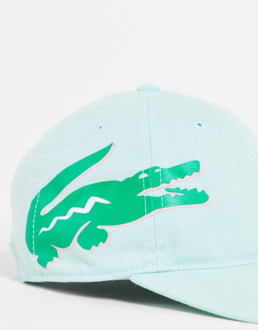 Lacoste - Casquette avec logo crocodile - Menthe