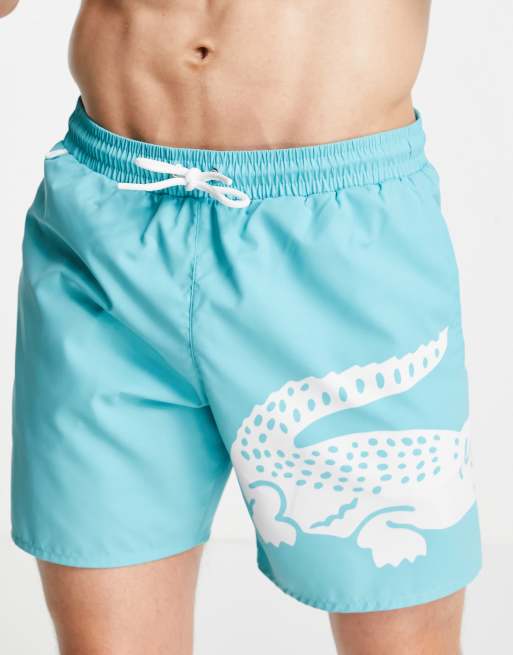 Lacoste croc logo swim shorts ASOS