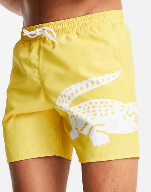 Short de clearance bain lacoste jaune