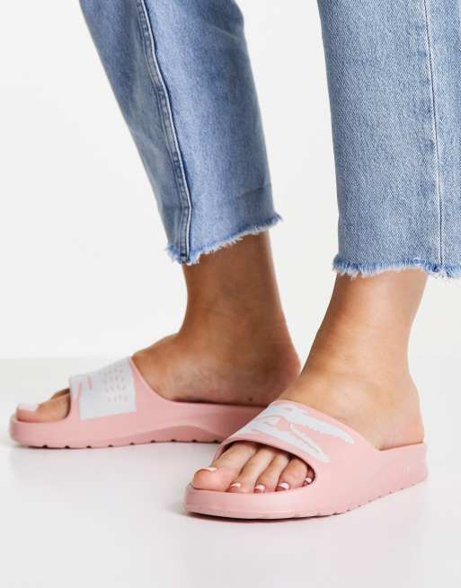 Claquette lacoste outlet femme rose