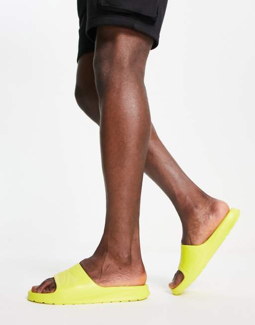 Bright yellow outlet sliders