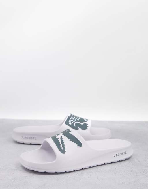 Lacoste Croco Sliders 2.0 in white