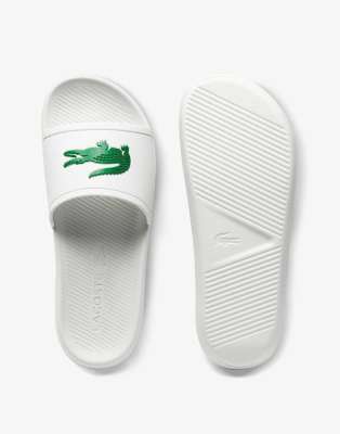 lacoste sandals white