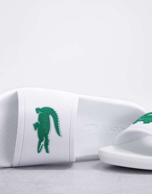 Lacoste green deals sliders