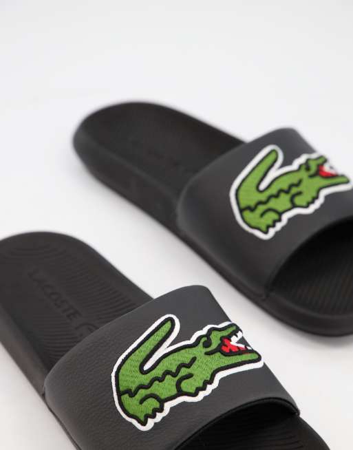 Lacoste slides big logo new arrivals