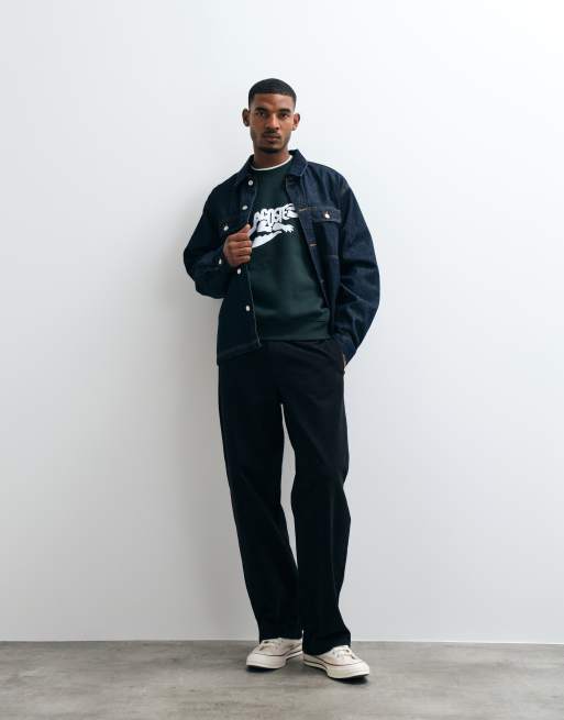 Lacoste crocodile logo sweatshirt in green, 3 of 5