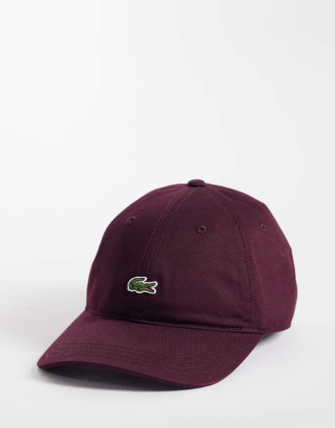 Lacoste czapka z logo w kolorze burgundowym - view 1