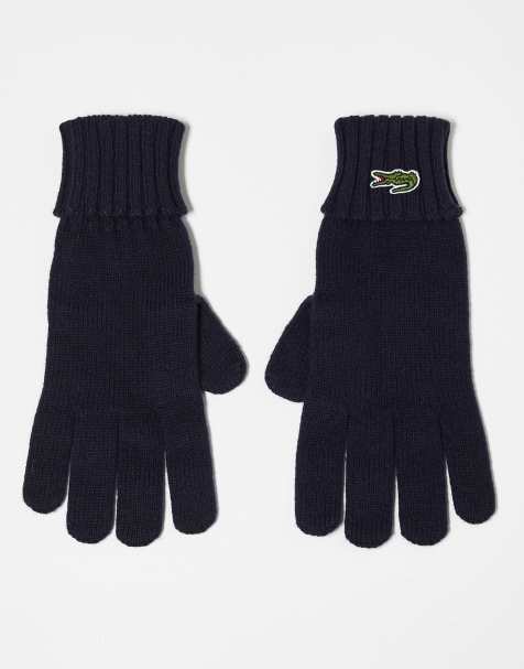 Lacoste – Czarne dzianinowej rękawiczki - view 1