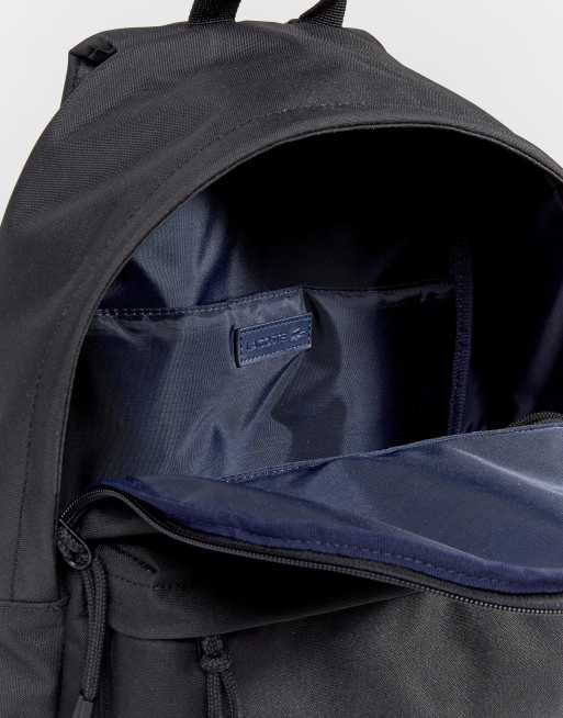 Lacoste – Czarny plecak z logo, 4 z 4