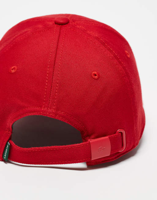 Lacoste – Czerwona czapka z daszkiem , 4 z 4