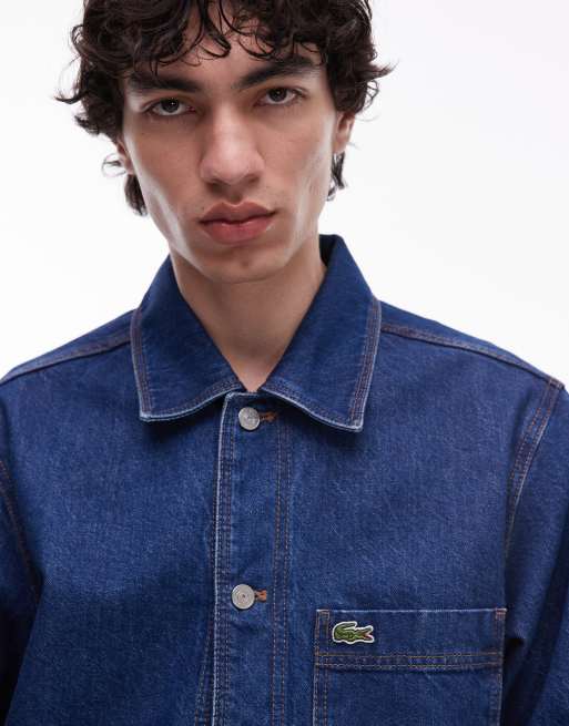 Lacoste denim jacket in midwash blue | ASOS