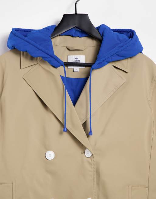 Lacoste trench coat new arrivals