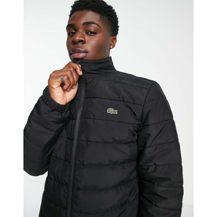 manteau noir lacoste