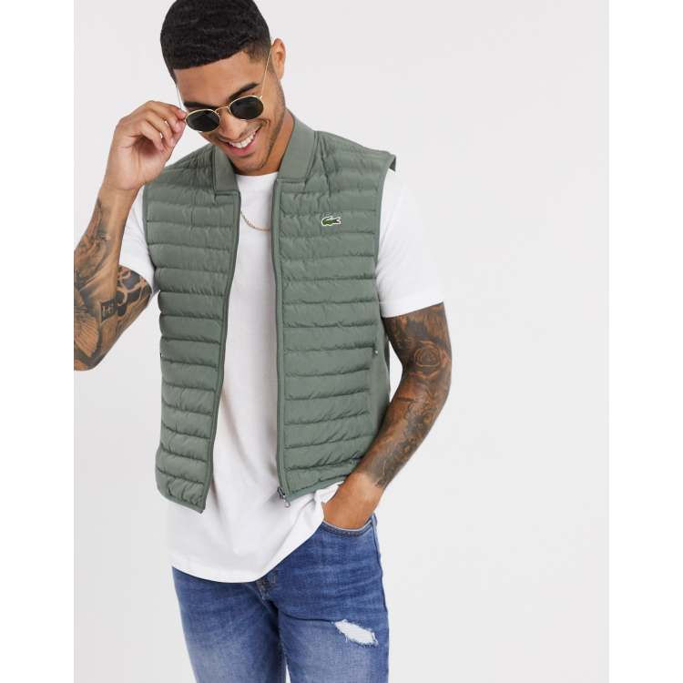 manteau sans manche lacoste