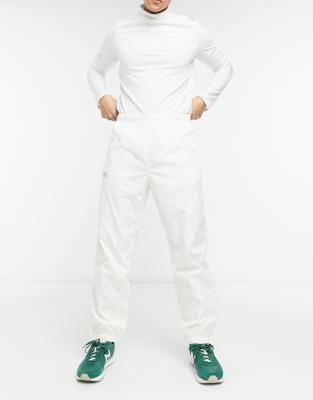 Lacoste elastic waistband track pants-White