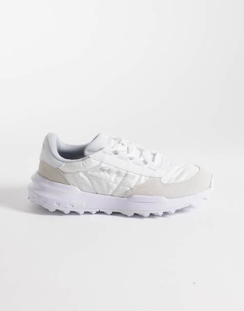 Lacoste Elite Active Evo sneakers in lichtgrijs en wit - view 1