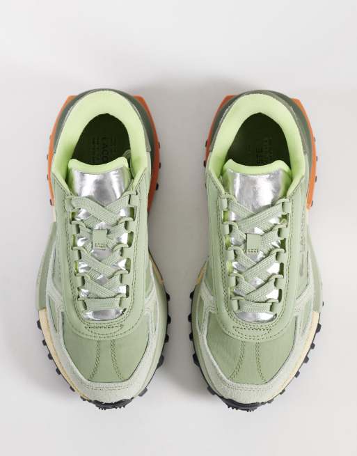 Lacoste – Elite Active – Sneaker in hellem Khaki mit Logo, 3 von 5