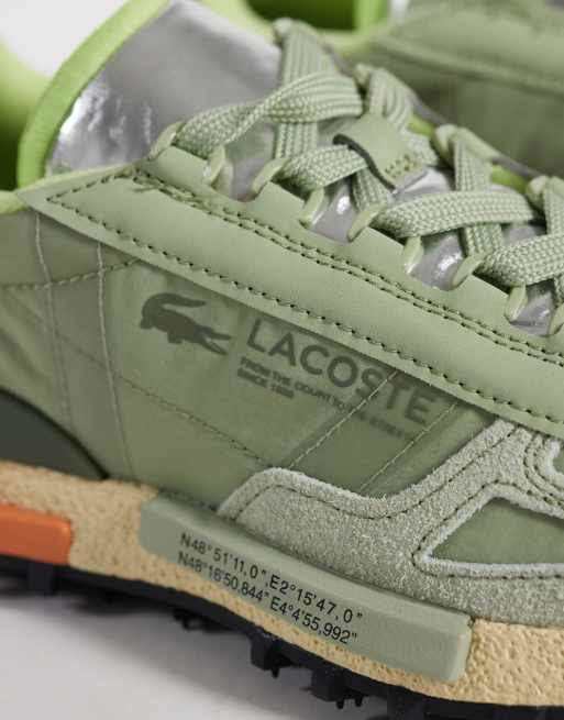Lacoste – Elite Active – Sneaker in hellem Khaki mit Logo, 4 von 5