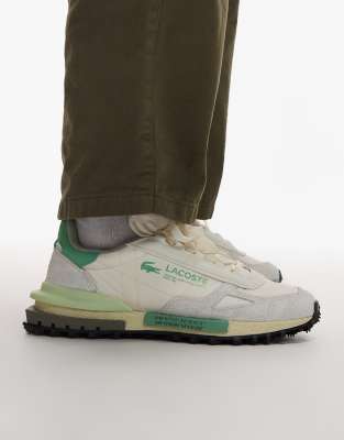 Elite - Sport-Sneaker in Wollweiß/Grün Weiß 46