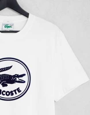 Lacoste logo-patch Cotton T-shirt | White | FARFETCH